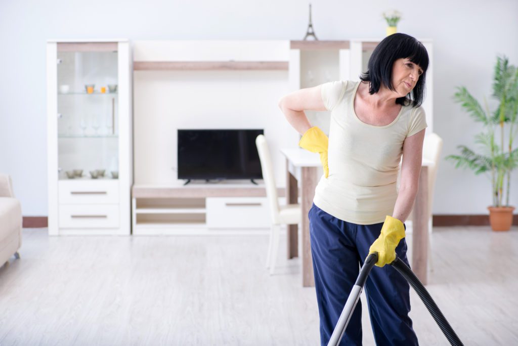 Cleaning causes bulging disc in Florida